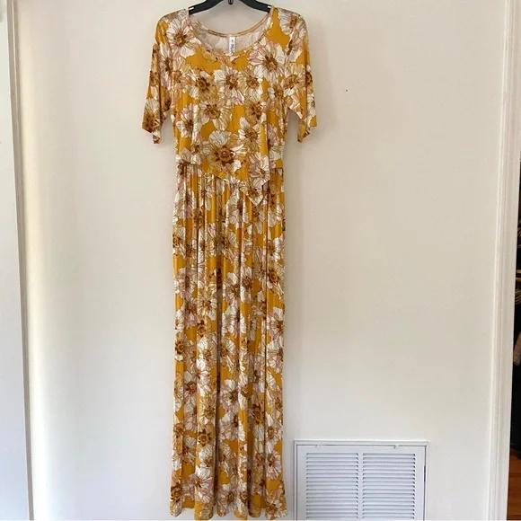 Latched Mama | Dresses | Latched Mama Nursing Dress Womens Size Medium Maxi  Floral Boho Romantic Flowy | Poshmark